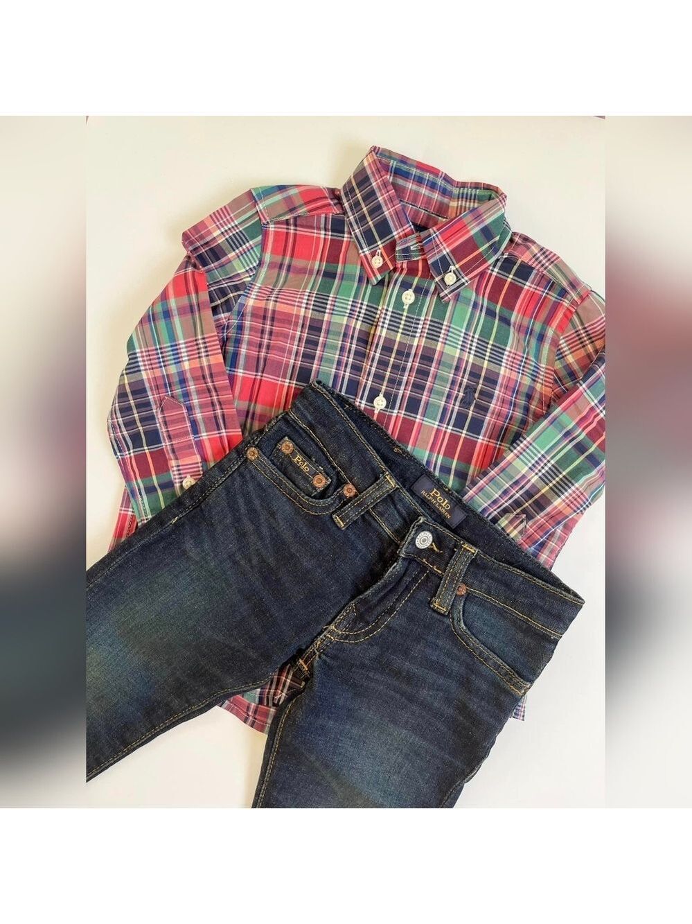 Polo by Ralph Lauren Colorful Plaid Kids Shirt‎